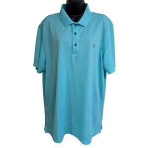 IZOD Golf Polo Mens Shirt XL Extra Large UPF 15 Sun Control Blue Collar NWT New